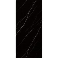 Wandpaneel Isodeco Nero Marquina 120x260 cm Waterbestendig Hoogglans Carrara Black Isodeco