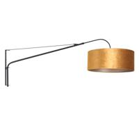 Steinhauer Wandlamp elegant classy 8135 zwart velours kap goud - thumbnail