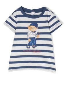 POLO RALPH LAUREN KIDS t-shirt à motif Polo Bear - Blanc