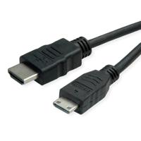 ROLINE GREEN HDMI High Speed Kabel met Ethernet, HDMI male - Mini HDMI male, 2 m - thumbnail