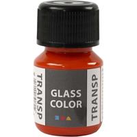 Creativ Company Glass color transparent, oranje, 30 ml/ 1 fles