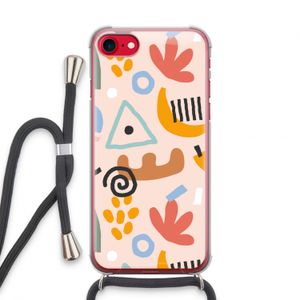 Abstract: iPhone SE 2020 Transparant Hoesje met koord