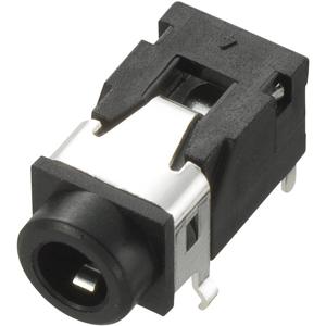 TRU COMPONENTS 1572255 Jackplug 3,5 mm Bus, inbouw horizontaal Aantal polen: 4 Stereo Zwart 1 stuk(s)