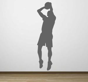 Sticker Schaduw Basketballer