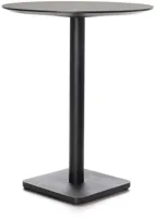 Bartafel Brest 80Ø | Marble Light Grey - 2 kleuren
