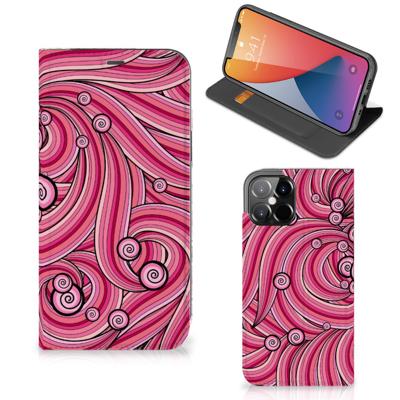 iPhone 12 Pro Max | Bookcase | Swirl Pink