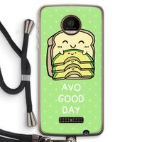 Avo Good Day: Motorola Moto Z Force Transparant Hoesje met koord