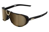100% Westcraft Bril Soft Tact Black Gold Mirror Lens 100% Westcraft Bril Soft Tact Black Gold Mirror Lens