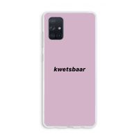 kwetsbaar: Galaxy A71 Transparant Hoesje kwetsbaar: Galaxy A71 Transparant Hoesje