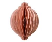 Kerstornament Ui Papier 8cm Roze
