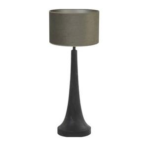 Light & Living Tafellamp Jovany|Vandy - Zwart|Olive - Ø30x74cm