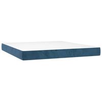 The Living Store Pocketveringmatras - Comfort Sleep - Matras - 160 x 200 x 20 cm - Zacht fluweel