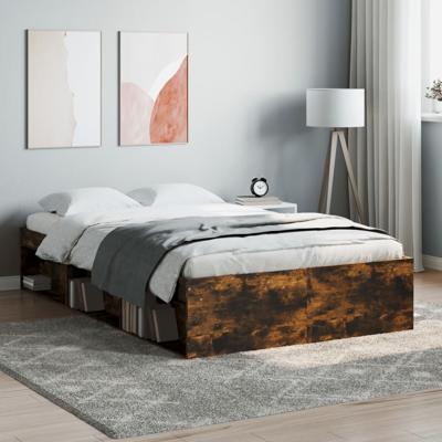 Bedframe gerookt eikenkleurig 120x190 cm