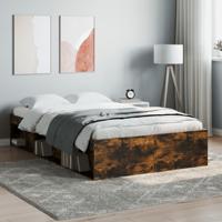 Bedframe gerookt eikenkleurig 120x190 cm