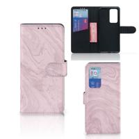 Huawei P40 Pro | Bookcase | Marble Pink - Origineel Cadeau Vriendin