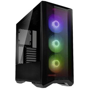 Lian Li LANCOOL II Mesh C RGB Midi-tower PC-behuizing, Gaming-behuizing Zwart 3 voorgeïnstalleerde LED-ventilators, Stoffilter, Zijvenster