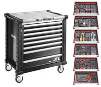 Facom jet gereedschapswagen 8 laden m4a | met 6 gevulde laden | zwart - jetcm215gbnl