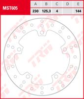 TRW Remschijf, remschijven voor de moto, MST605
