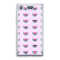 Smiley watermeloenprint: Sony Xperia XZ1 Compact Transparant Hoesje Smiley watermeloenprint: Sony Xperia XZ1 Compact Transparant Hoesje