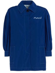 Marni veste à logo brodé - Bleu