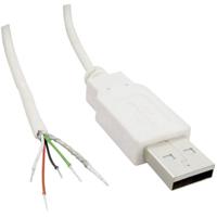 USB-A-stekker 2.0 met open kabeluiteinde USB-A-stekker 2.0 TC-2524011 TRU COMPONENTS 100 stuk(s)