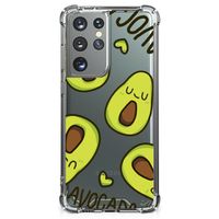 Samsung Galaxy S21 Ultra Stevig Bumper Hoesje Avocado Singing