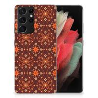 Samsung Galaxy S21 Ultra | TPU bumper | Batik Brown