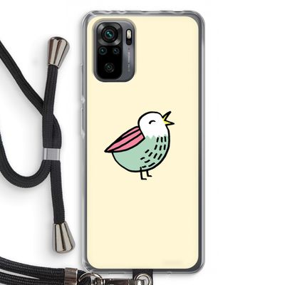 Birdy: Xiaomi Redmi Note 10 Pro Transparant Hoesje met koord