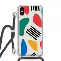 Illustratieve pop 1: iPhone XS Max Transparant Hoesje met koord