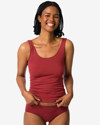 HEMA Dameshipster naadloos micro donkerrood (donkerrood)