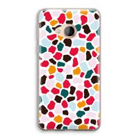 Colored Giraffe: HTC U Play Transparant Hoesje