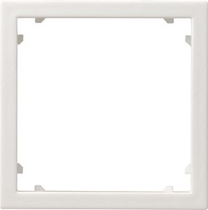 Gira System 55 kunststof inbouwraam inzetplaat vierkant gat, 45x45mm, wit (RAL9010)