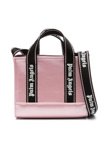 Palm Angels Kids mini sac cabas à bandes logo - Rose