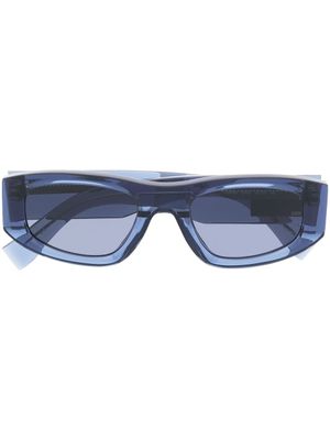 Tommy Jeans lunettes de soleil à monture rectangulaire - Bleu