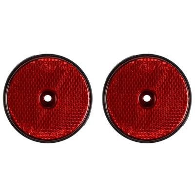 Benson Reflector - 2x - rood - schroefbevestiging - 60 mm - rond