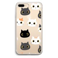 Katten: iPhone 7 Plus Transparant Hoesje