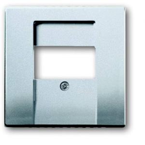 Busch-Jaeger 2CKA001710A3659 TAE-contactdoos Afdekking Witaluminium (RAL 9006), Aluminium 1 stuk(s)