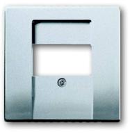 Busch-Jaeger 2CKA001710A3659 TAE-contactdoos Afdekking Witaluminium (RAL 9006), Aluminium 1 stuk(s)