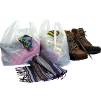 Tas | HDPE | geblokt | 30x 10x60cm | hemddraagtas | wit | 500 stuks