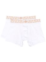 Versace lot de deux boxers La Greca - Blanc - thumbnail