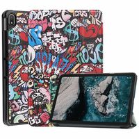 Tri-Fold Series Nokia T20 Smart Folio Case - Graffiti