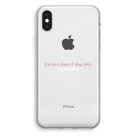 gij beslist: iPhone X Transparant Hoesje