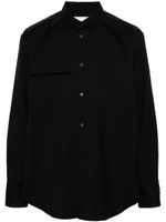 Jil Sander chemise en gabardine - Noir - thumbnail