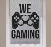 Nerd rolgordijn We houden van gamen