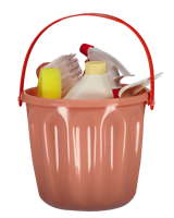 Speelgoed schoonmaakset - Oranje