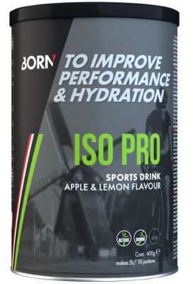 Born Iso Pro sports drink appel/citroen 400 gr. Born Iso Pro sports drink appel/citroen 400 gr.