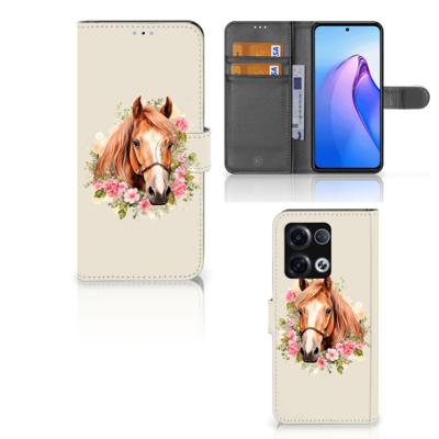 Telefoonhoesje | Met pasjeshouder | voor OPPO Reno8 Pro Paard