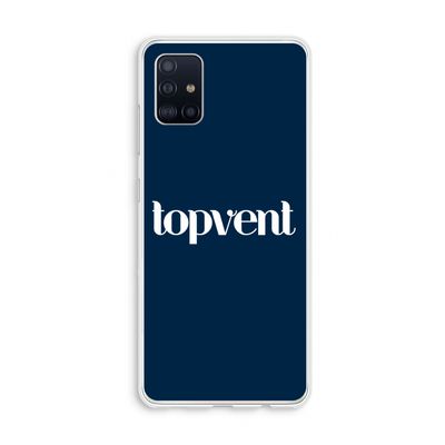 Topvent Navy: Galaxy A51 4G Transparant Hoesje