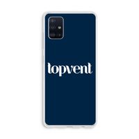 Topvent Navy: Galaxy A51 4G Transparant Hoesje