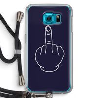 F**k U: Samsung Galaxy S6 Transparant Hoesje met koord